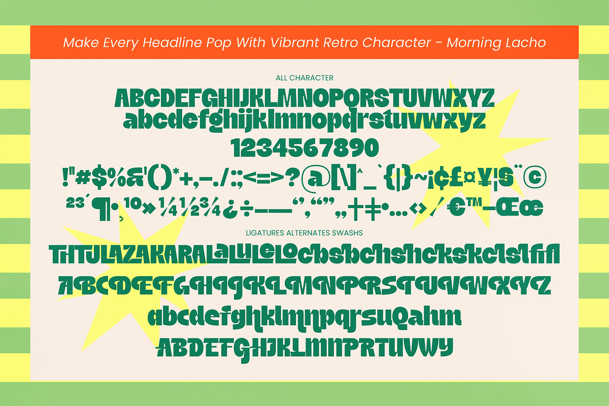 Morning Lacho Chunky Display Sans, a Sans Serif Font by timelesstype.co (Photo 9 of 10)