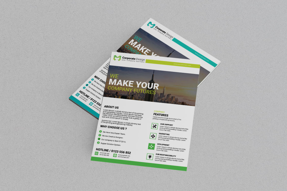 Ceative Business Advertising Flyer, a Flyer Template by BrandlyTemplate (Photo 1 of 5)