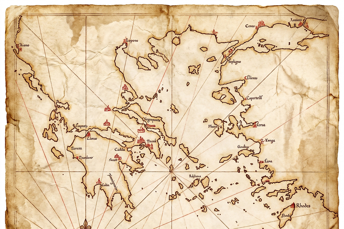 Old Maps Scrapbook Paper Printable, a Decorative Illustration by Image for Sale (Photo 4 of 4)