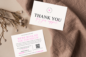 Editable Thank You Card Template, a Card Template by Elegant_Studio44