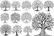 Tree Of Life Svg, Tree clipart, an Outline Icon by PassionPNGcreation (Thumbnail 1 of 8)