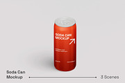 Soda Can Mockup, a Packaging Mockup by renderstockmarket (Thumbnail 1 of 4)