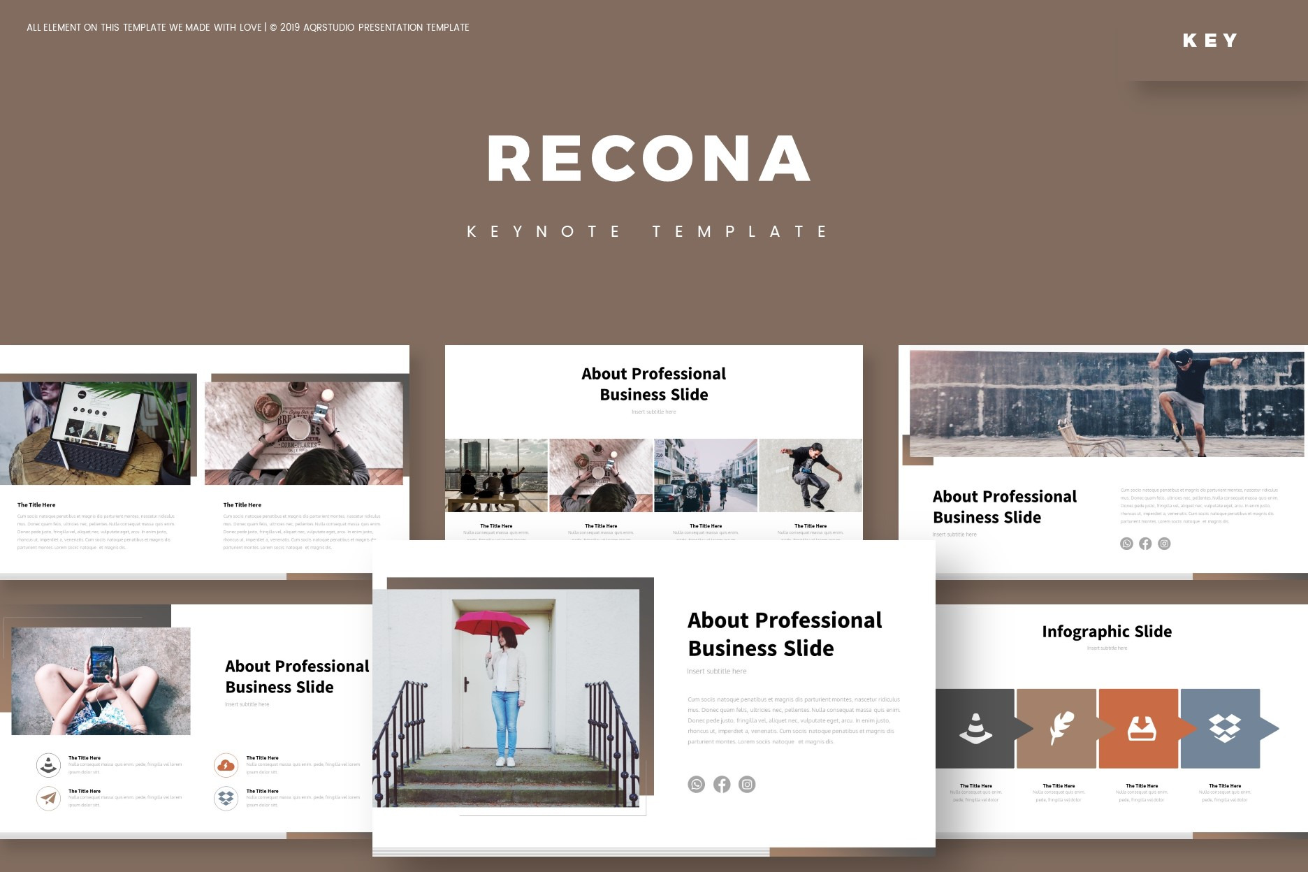 Recona - Keynote Template, a Presentation Template by AQR Studio