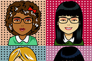 4 Avatar Cartoons, an Illustration by Propylparaben (Thumbnail 1 of 2)