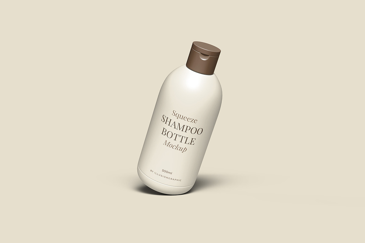 Squeeze Shampoo Bottle Mockup, a Packaging Mockup by Illusiongraphic (Photo 4 of 22)