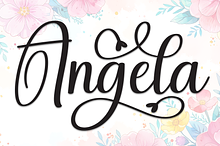 Angela | Script Font