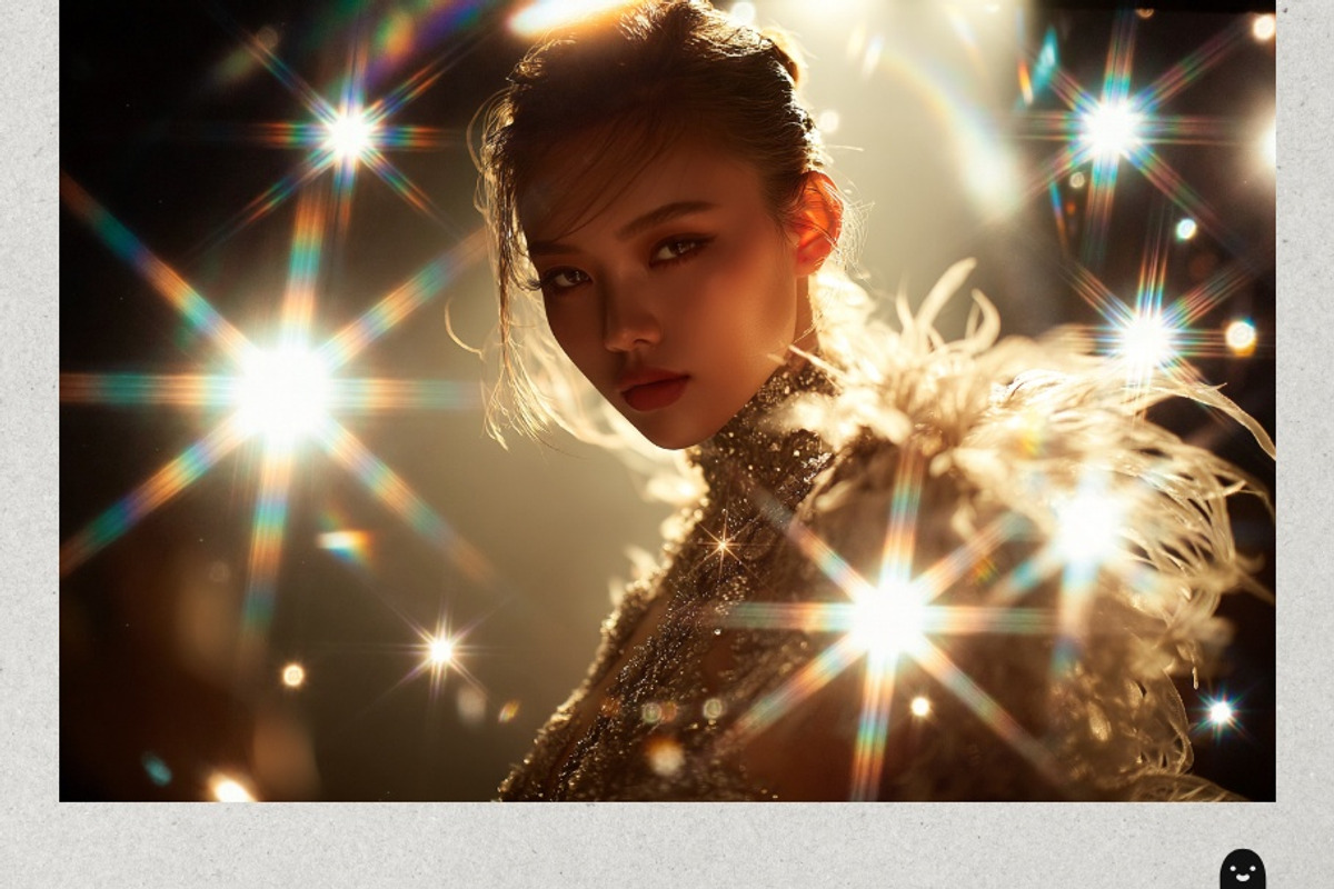 Chromatic Star Sparkle Overlays, a Texture Graphic by PhotoSpirit (Photo 5 of 8)
