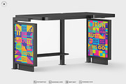 Bus Stop Shelter Advertising Mockup, an Advertising Mockup by SmokyPixels (Thumbnail 2 of 5)