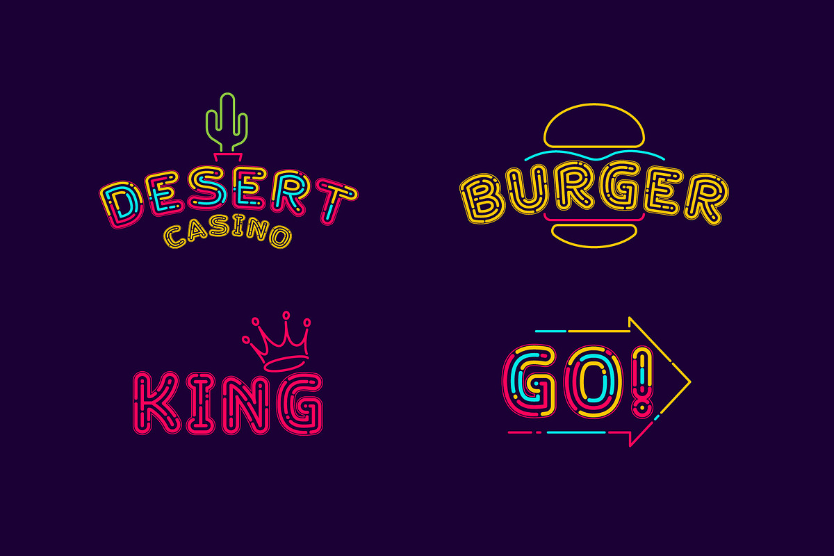 Neon Line 2 font preview 4
