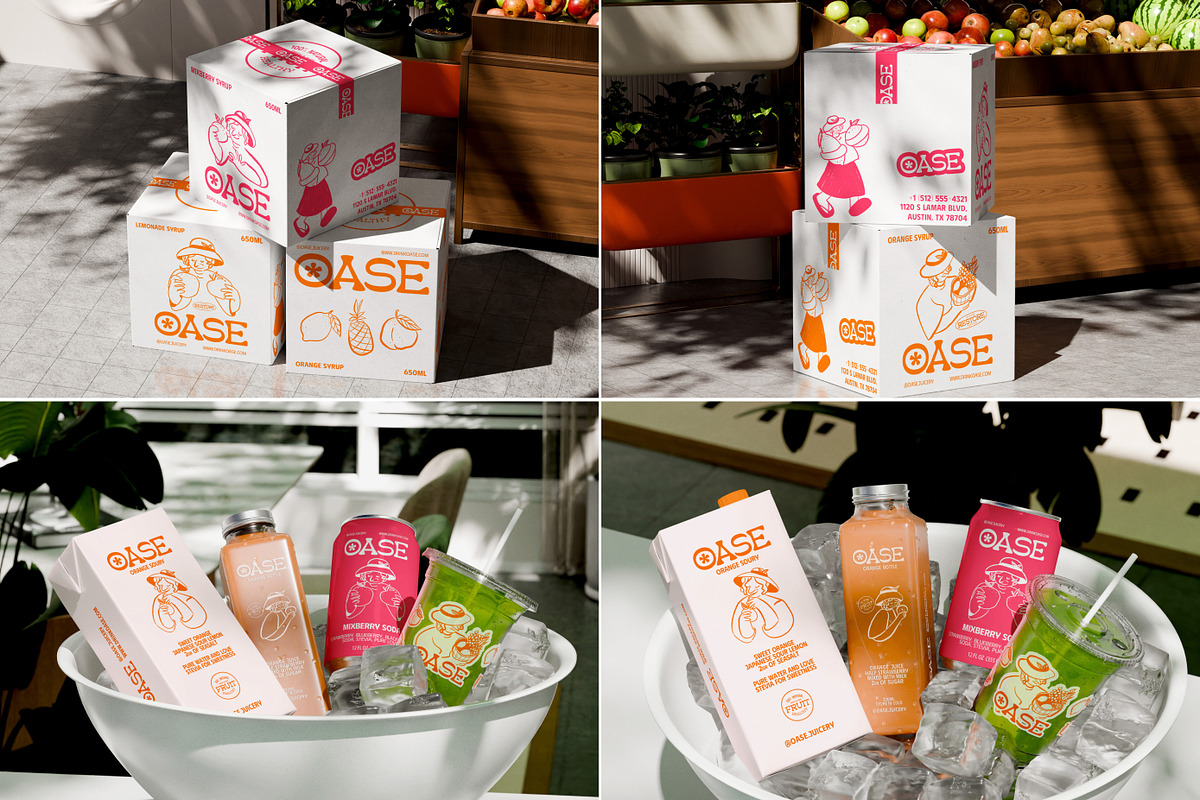 38 Juice Packaging & Branding Mockup, a Packaging Mockup by Vitora Mockup (Photo 6 of 12)