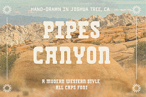 Pipes Canyon | Modern Western Font
