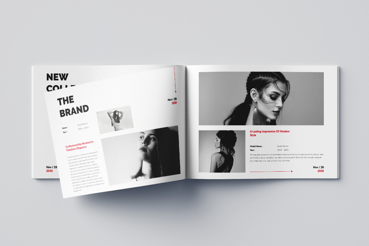 Fashion Lookbook Landscape Templates, a Brochure Template by Pixelpick (Photo 8 of 9)