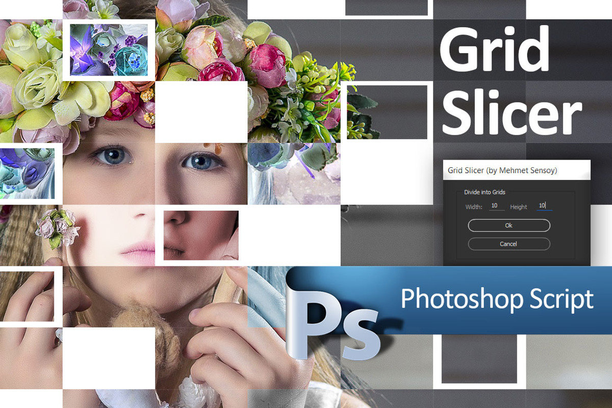Grid Slicer Photoshop Script, an Action Add-On by Creative Graphics
