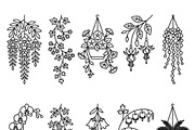 Bundles Set Floral Wedding Icons, an Outline Icon by adenpinkstore (Thumbnail 33 of 44)