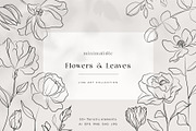 Minimalistic Line Flowers & Leaves, a Decorative Illustration by La Petite Line Art (Thumbnail 1 of 10)