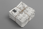 White Christmas Doodle Pattern, a Pattern Graphic by Chloe's Illustrations (Thumbnail 2 of 4)