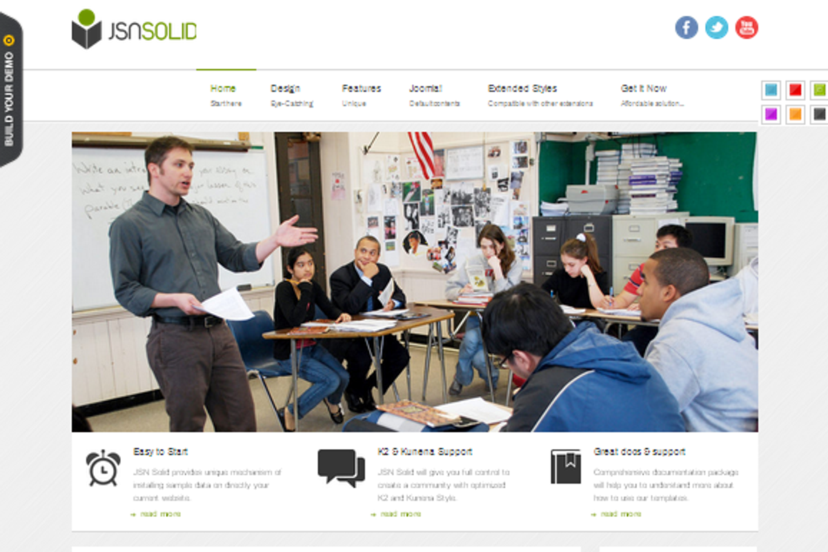 JSN Solid - Joomla Education Theme, a Websites & App Template by JoomlaShine (Photo 1 of 5)