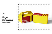 Takeaway Box Mockup, a Packaging Mockup by SLAB! Design (Thumbnail 3 of 9)