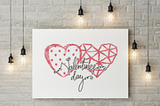 Love set Hand drawn hearts lettering, an Object Graphic by antuanetto (Thumbnail 6 of 8)