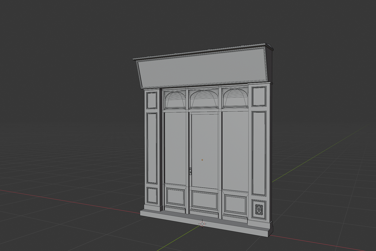 Parisian vintage Huilerie storefront, an Environmental 3D Model by happy brush (Photo 10 of 11)