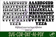 Highland cow alphabet letter set, an Object Graphic by A P Inspired Designs (Thumbnail 4 of 7)