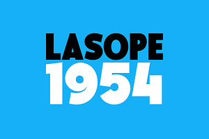 Lasope 1954 - Bold Font