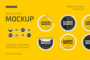 Round Stickers Mockup Set, an Advertising Mockup by Country4k (Thumbnail 1 of 4)
