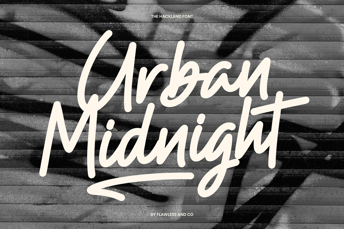 The Hackland - Handwritten Marker Fo, a Handwritten Font by Flawless And Co (Photo 5 of 10)