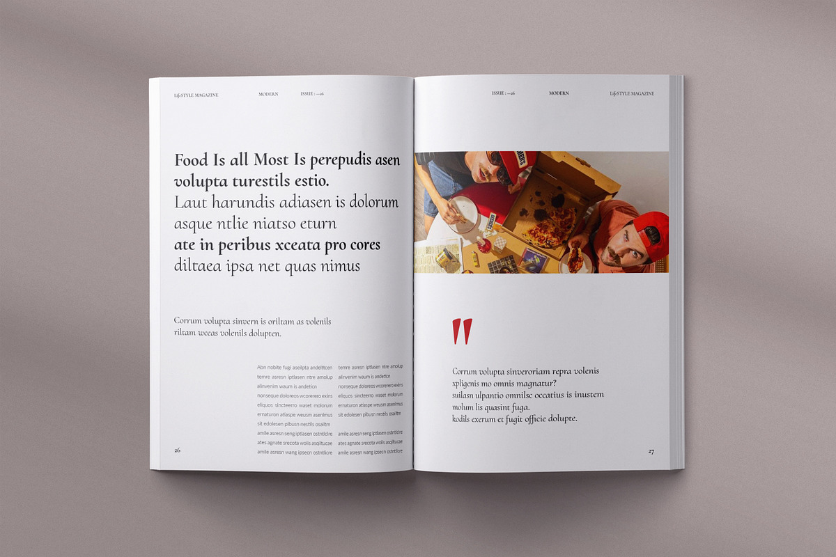 Lifestyle Magazine Template, a Magazine Template by ElvinPrint (Photo 14 of 19)