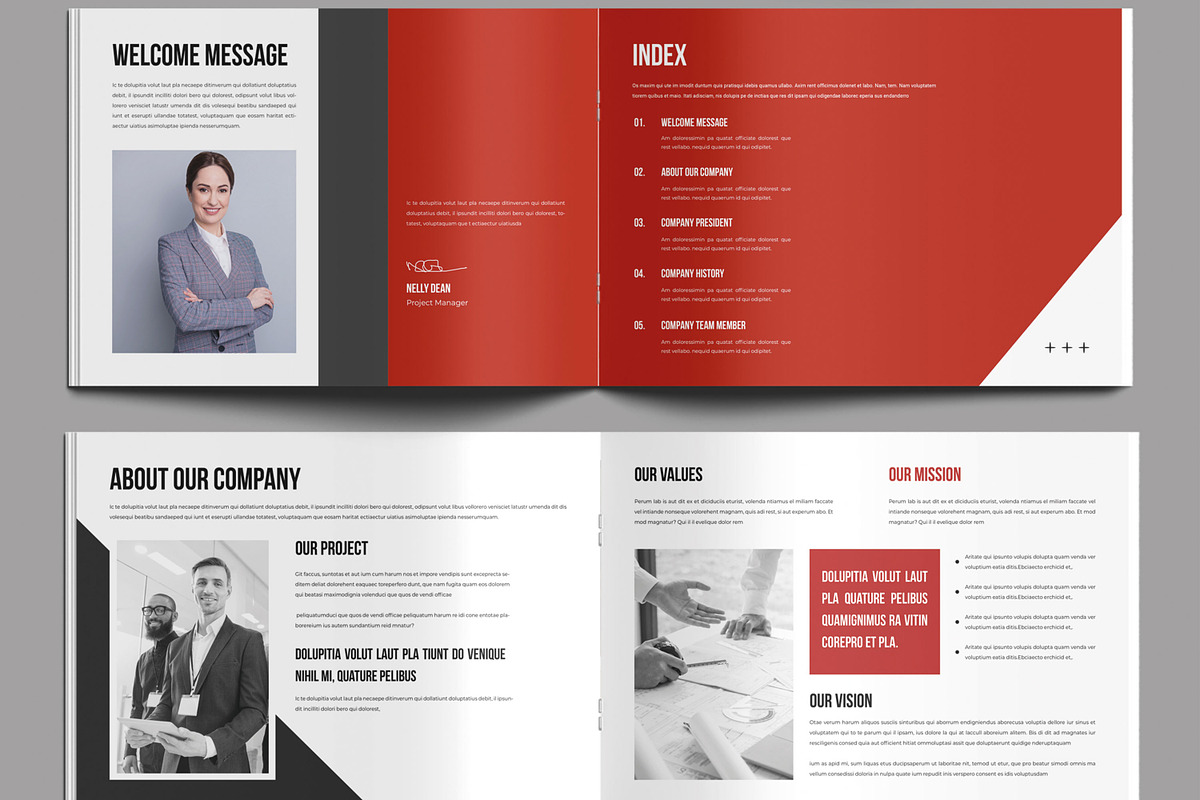 Company Profile Template, a Brochure Template by MightyDesign (Photo 3 of 9)