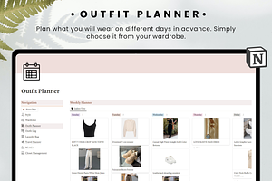 Wardrobe Manager Notion Template