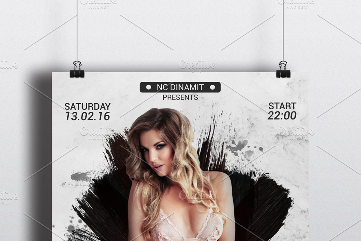 Hot Party Flyer Template, a Flyer Template by Malaxay (Photo 2 of 2)