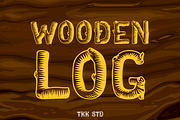 Wooden Log - Kids Font, a Sans Serif Font by tokokoo (Thumbnail 1 of 12)
