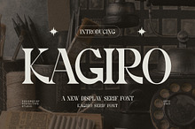 Kagiro Elegant Serif Font Typeface