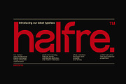 Halfre, a Sans Serif Font by senzana (Thumbnail 1 of 8)