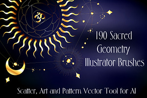 Sacred Geometry Illustrator Brushes