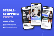 Volleyball Instagram Social Media, a Marketing Template by Daring Digies (Thumbnail 3 of 10)