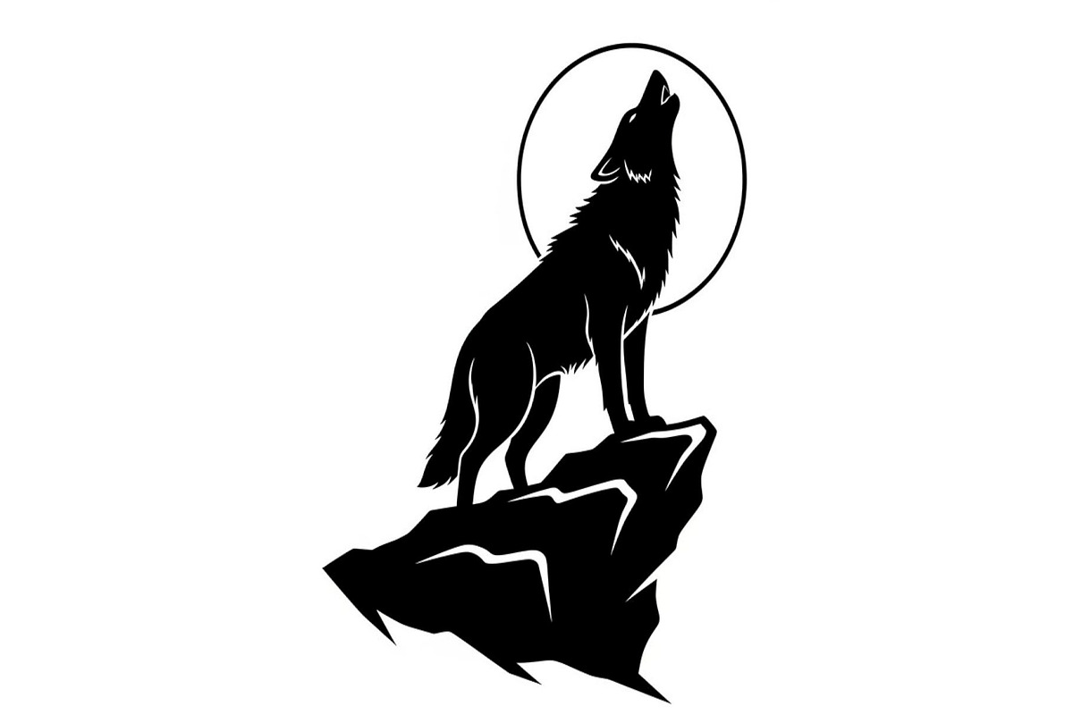 40 Wolf Moon Silhouette Vector Bundl, an Illustration by Amazin_art (Photo 36 of 41)