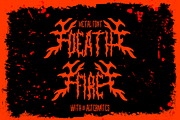 Death Fire - Metal Font, a Font by PutraCetol Studio (Thumbnail 1 of 11)