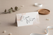 Aesthetic Beige Place Card Mockup, a Product Mockup by TatiMockup (Thumbnail 4 of 5)