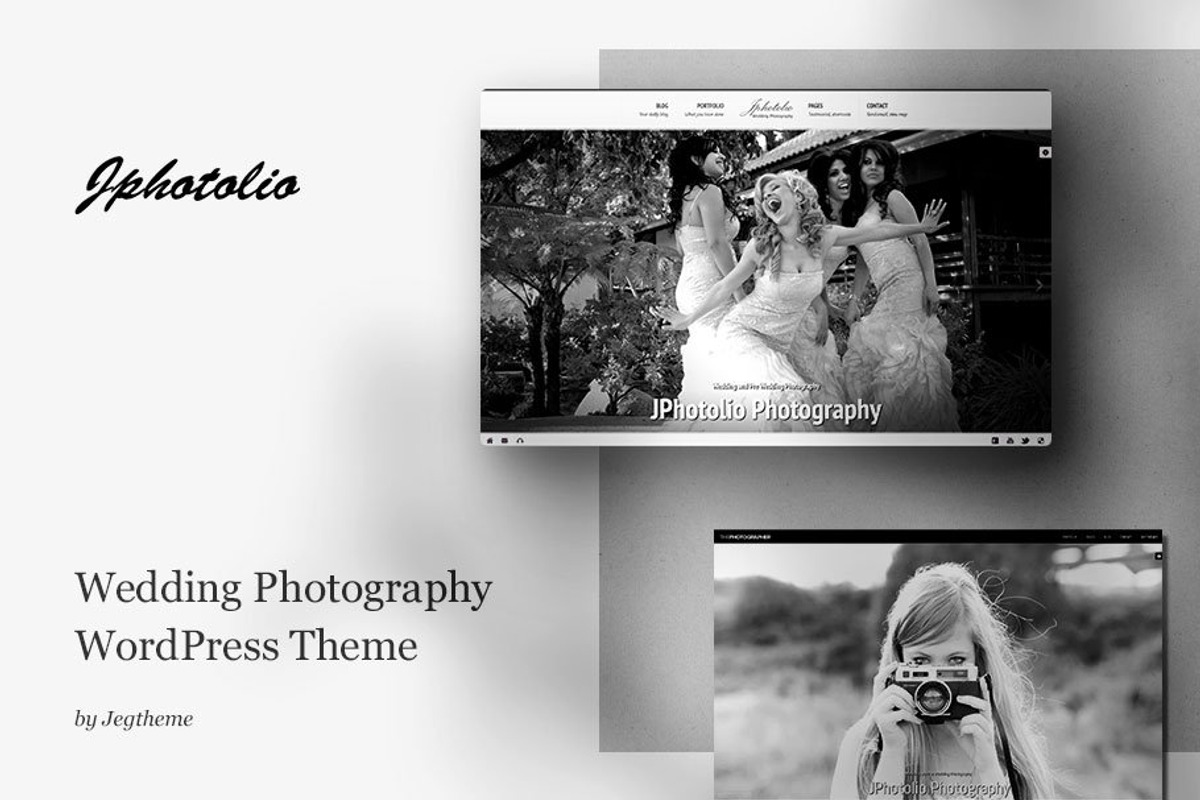 JPhotolio: Wedding Photography Theme, a WordPress Template by Jegtheme (Photo 1 of 8)