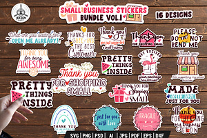 Small Business Sticker Bundle.Vol.1