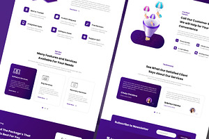 Startup SAAS NFT Landing Page