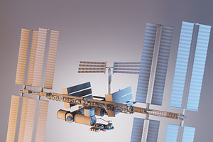 International Space Station With RIG