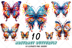 Abstract Butterfly Sublimation