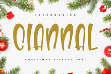 Ciannal Christmas Display Font