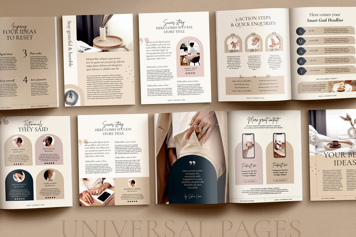 2in1 eBook + WorkBook for Courses, a Magazine Template by Mirazz (Photo 3 of 25)