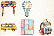 Patchwork Back to School Clipart, an Illustration by Rose Art (Thumbnail 3 of 6)