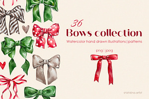 Bows collection, a Decorative Illustration by shishkina.artist