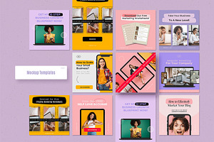 Energetic Instagram Templates CANVA